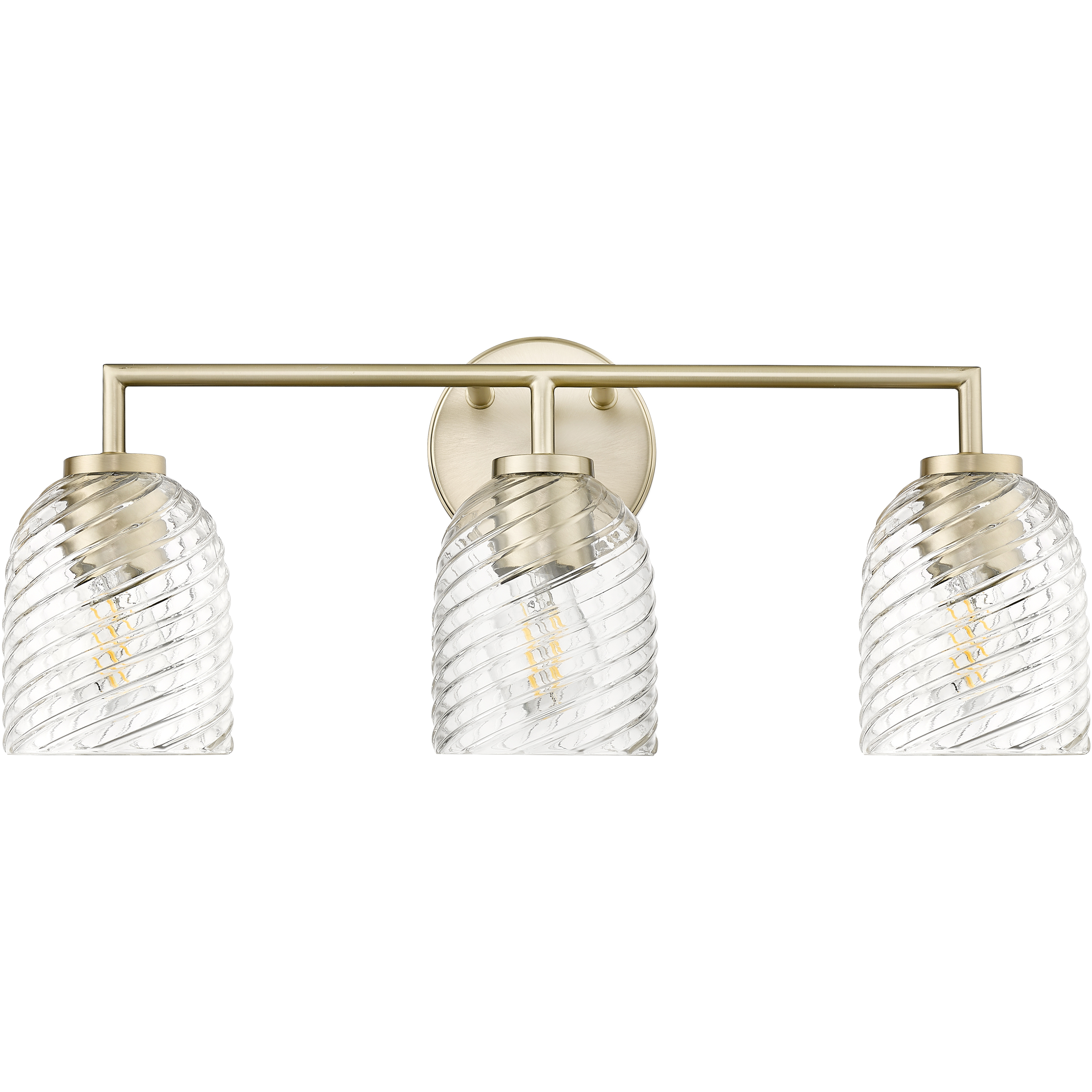Catania 3 Light 22.75 inch Modern Gold Bathroom Vanity Light Wall Light